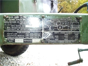 1971 M35A2C American General, 2 1/2 ton Cargo with Ammo Trailer